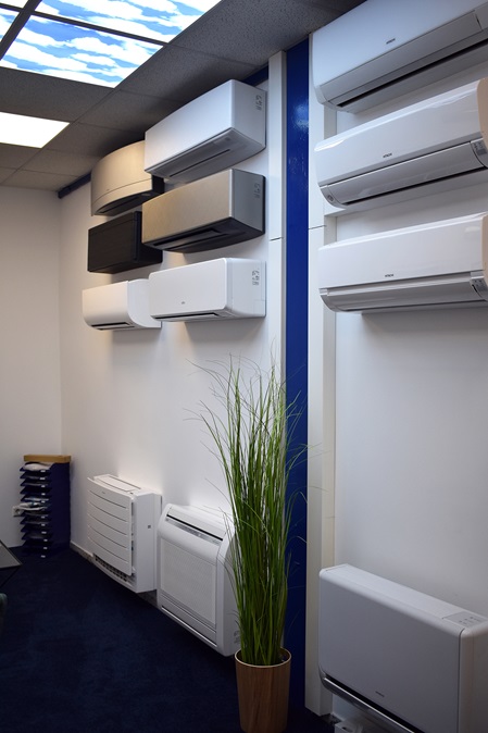 Das Schrader-Klimastudio mit einer großen Auswahl an Klimaanlagen